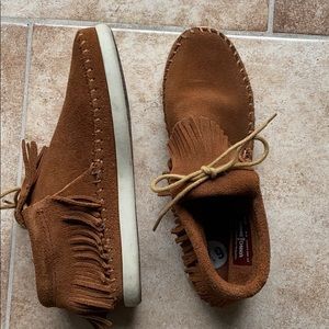 Minnetonka fringe moccasins